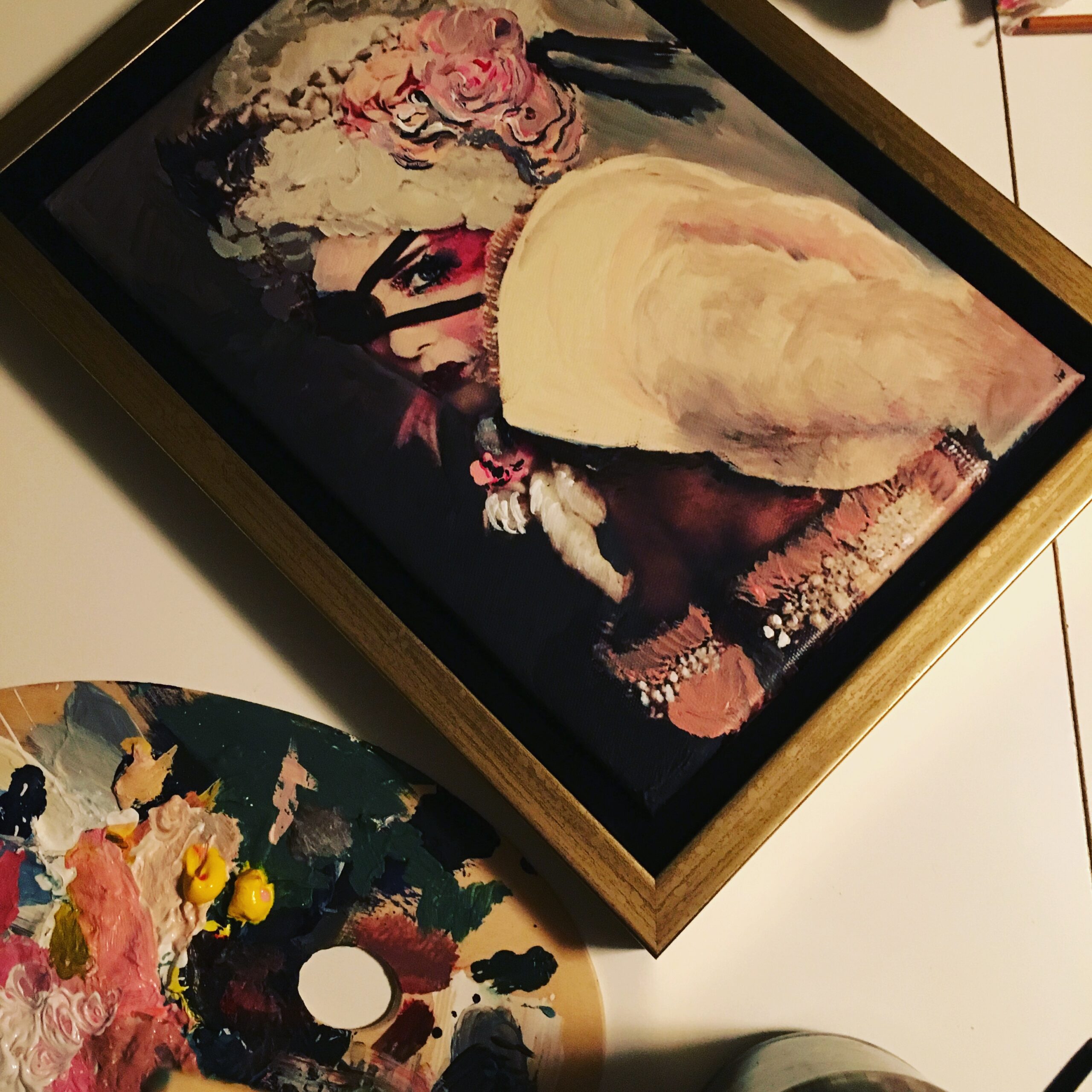 Tavla målad av Johanna Wåhlander för Wenngarns slott